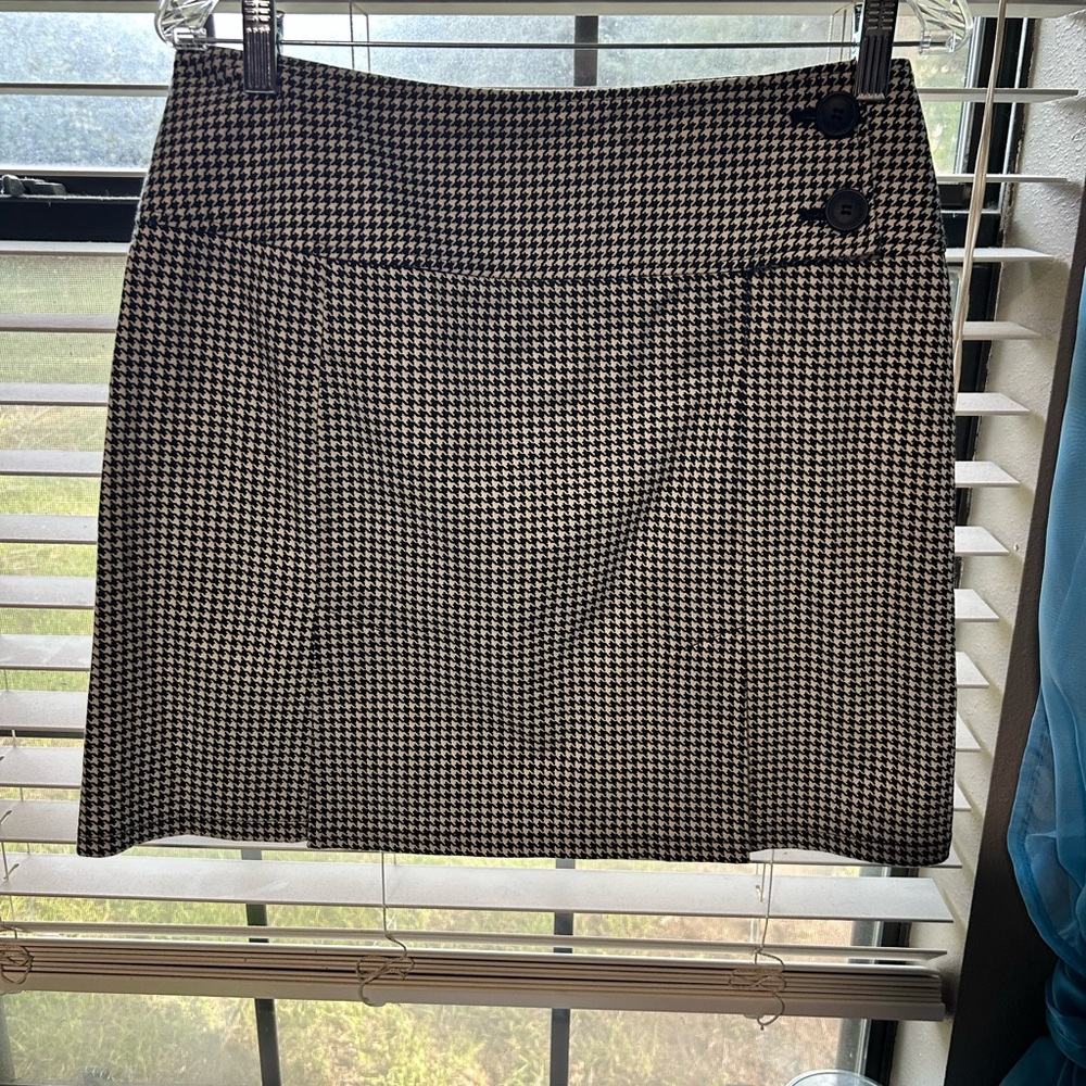 New York & Company Black and White Mini Pencil Skirt